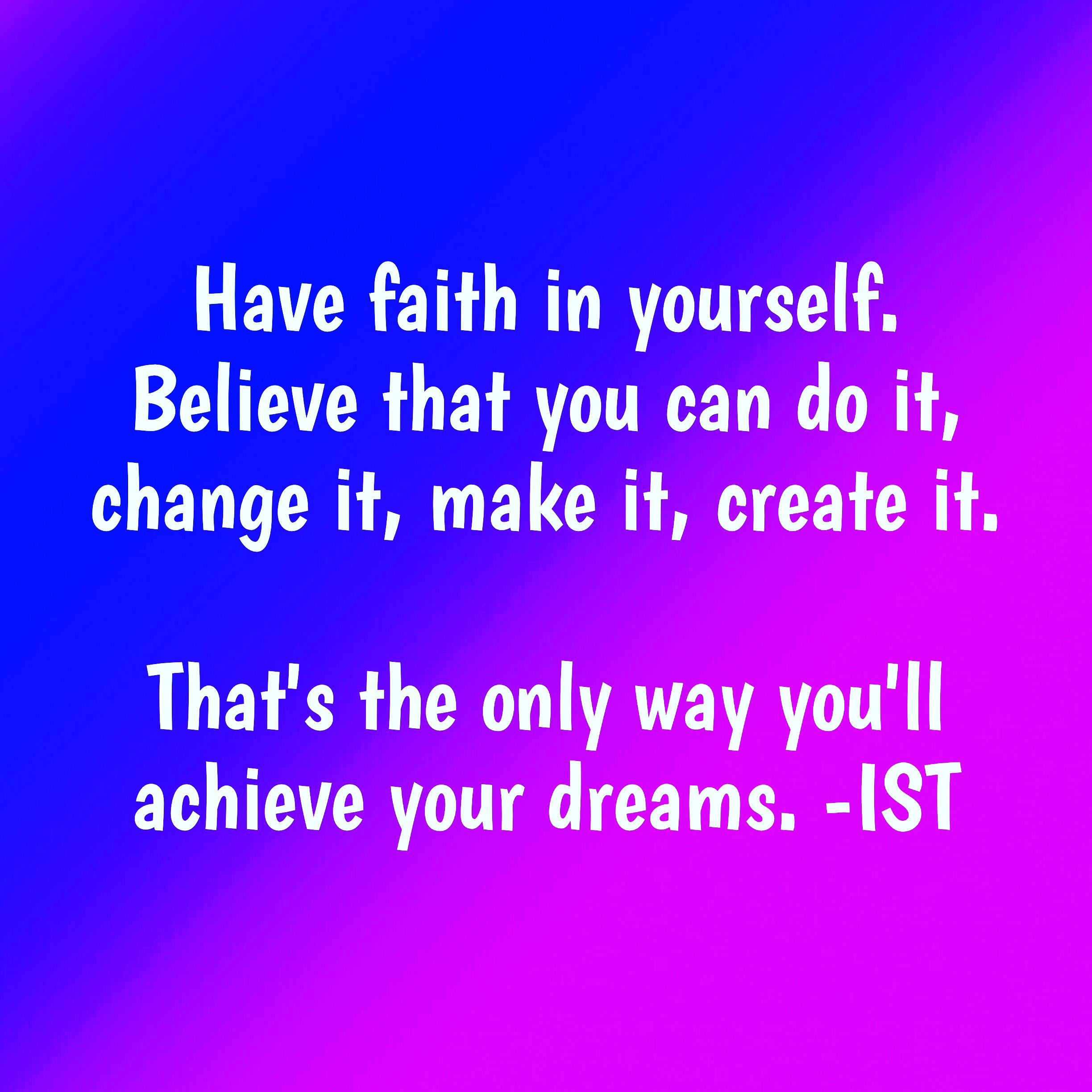 Have faith 