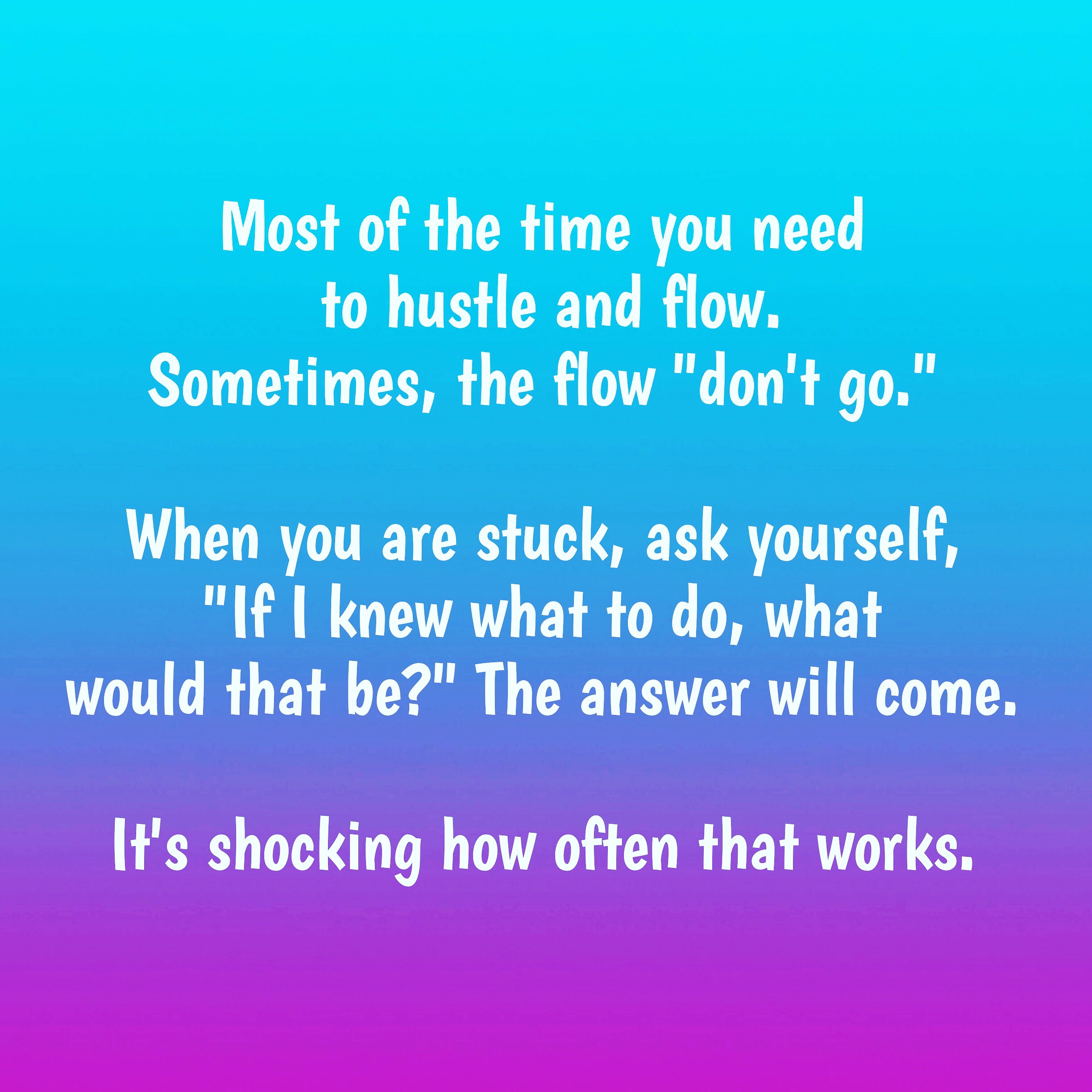 Stuck advice