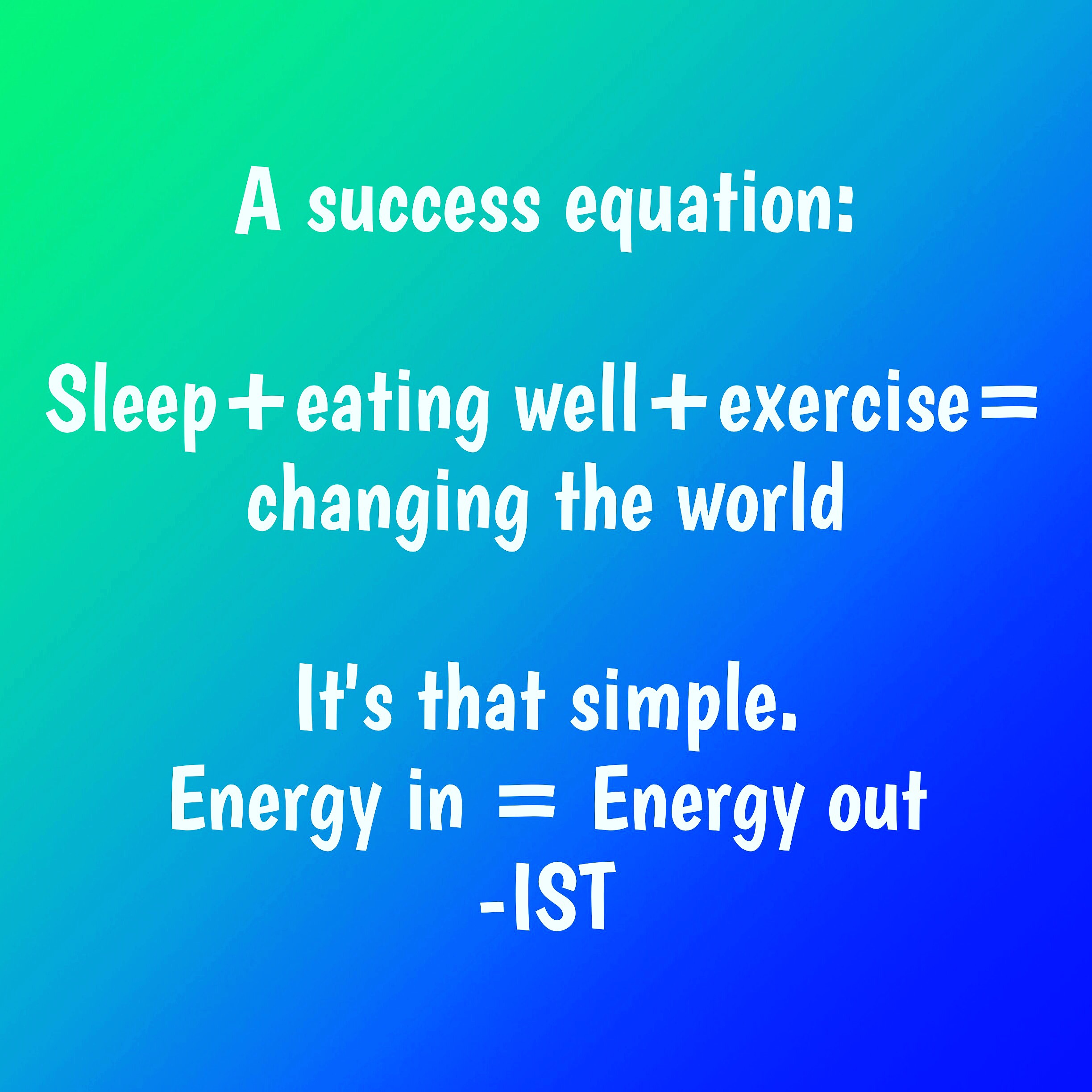 Success equation