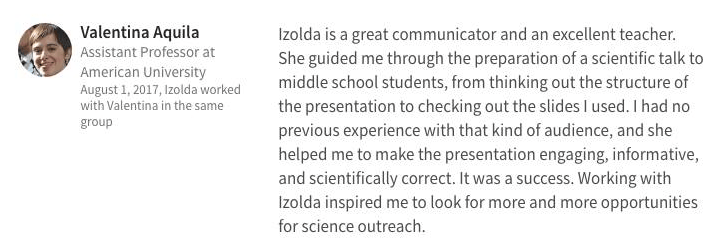 LinkedIn recommendation