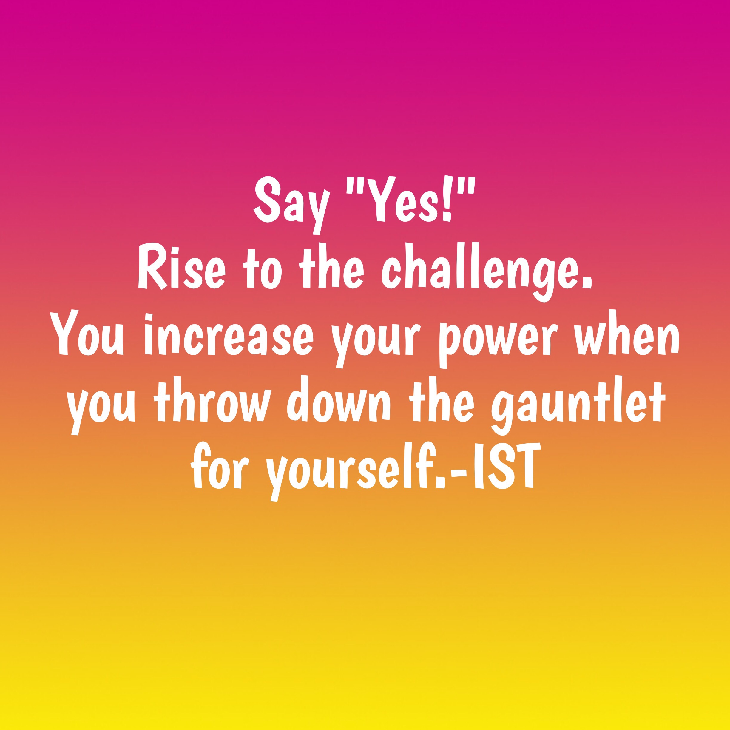 Say yes graphic
