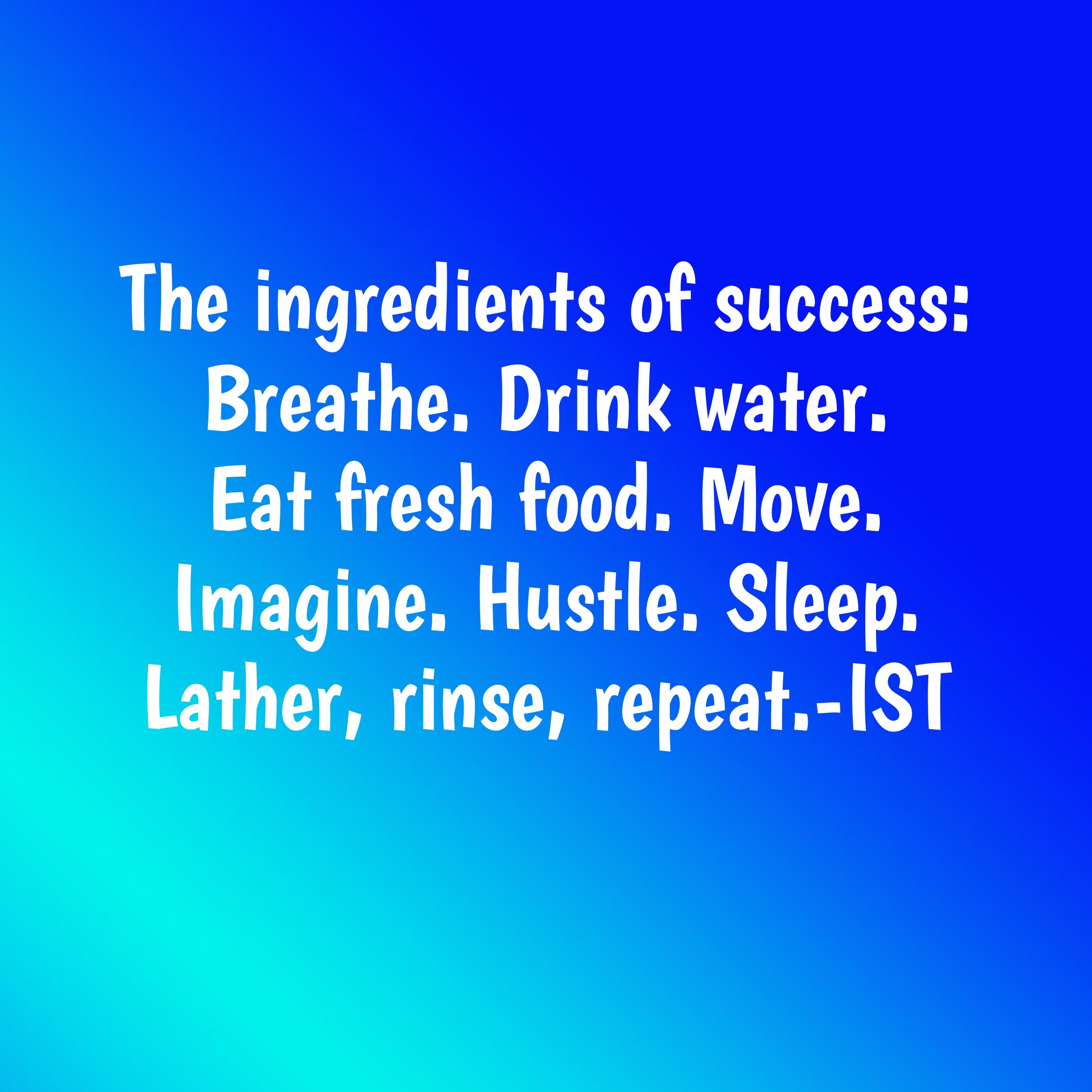 Ingredients of success