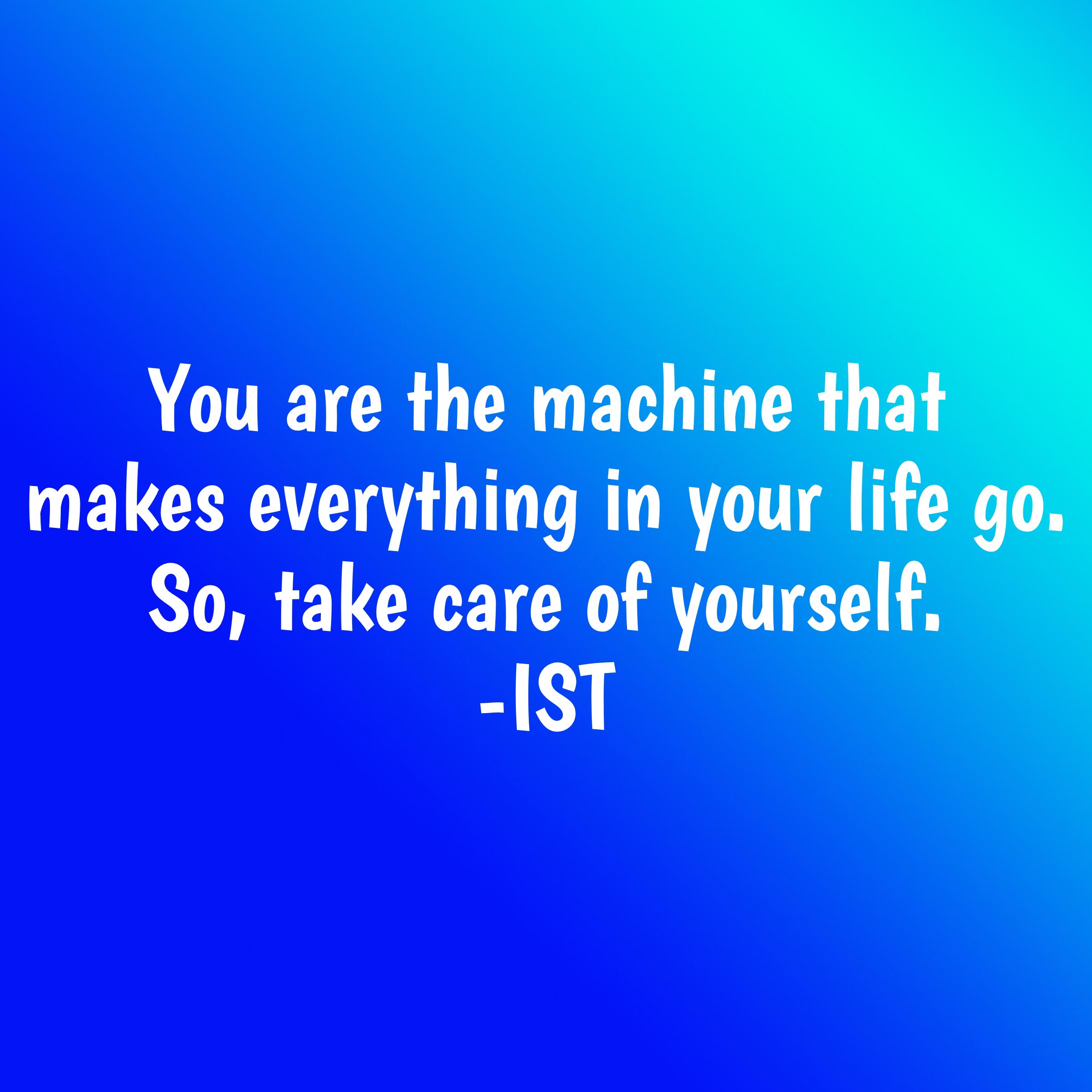 Take care of yourself first graphic