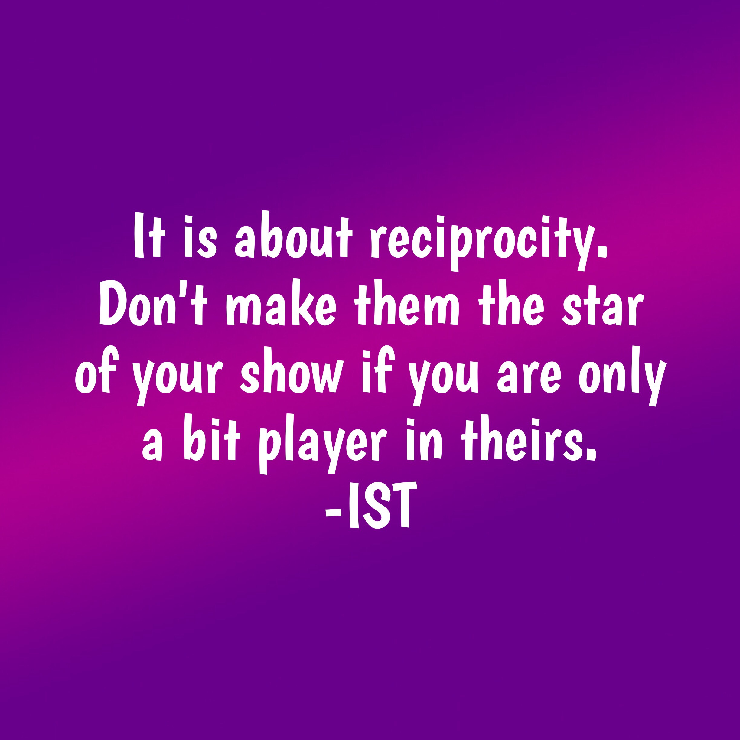Reciprocity graphic