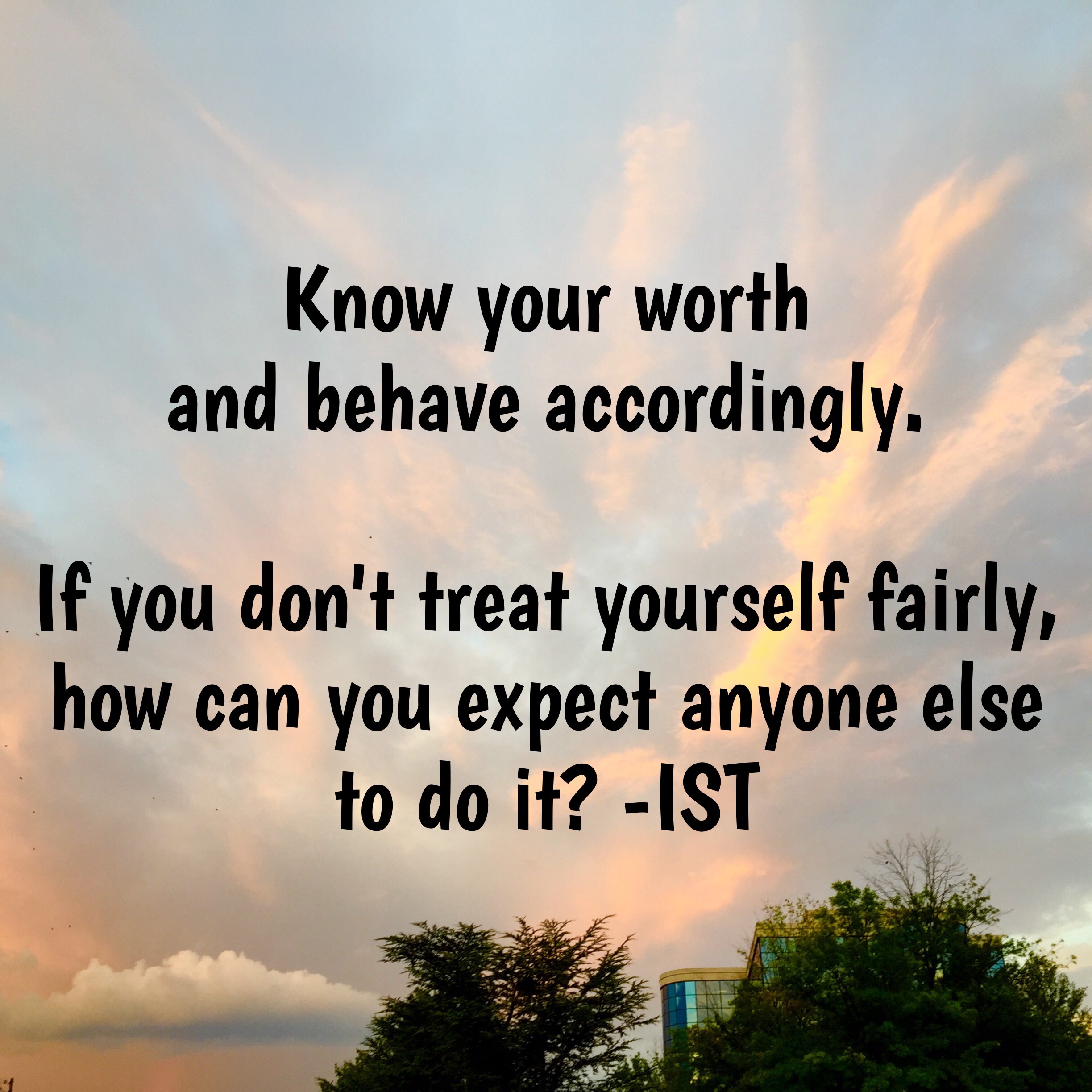 Know your worth graphic