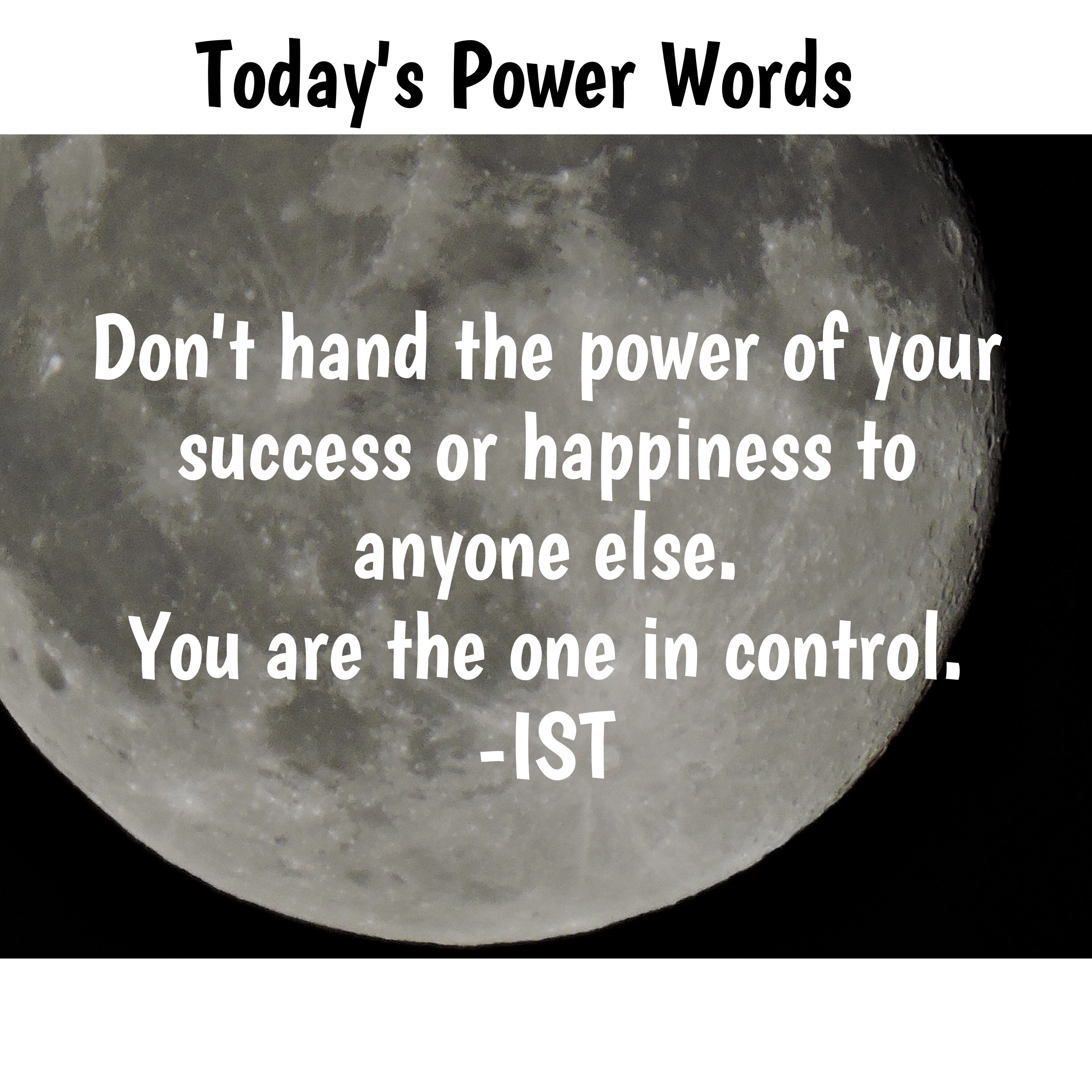 Don't hand the power over graphic
