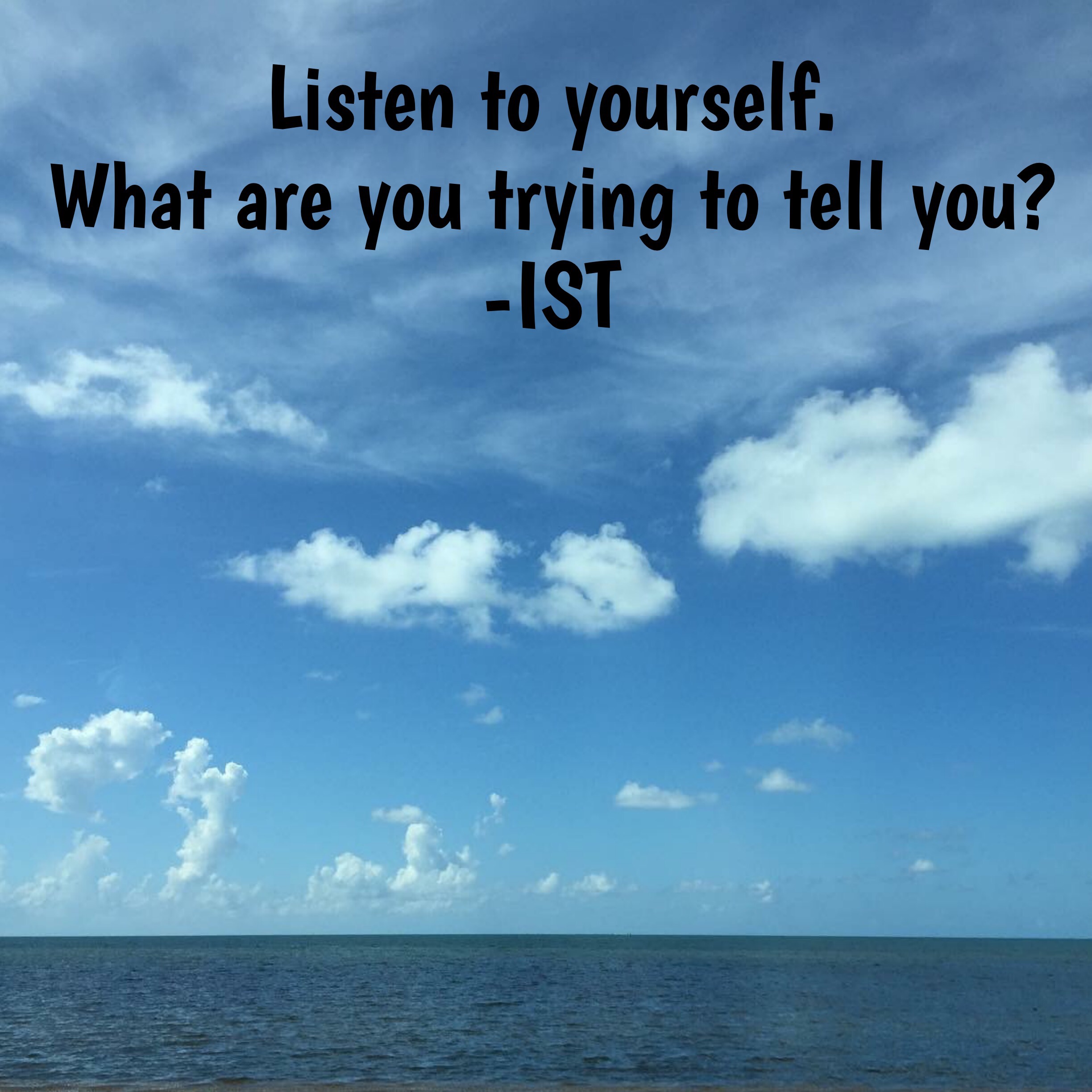 Listen to yourself graphic