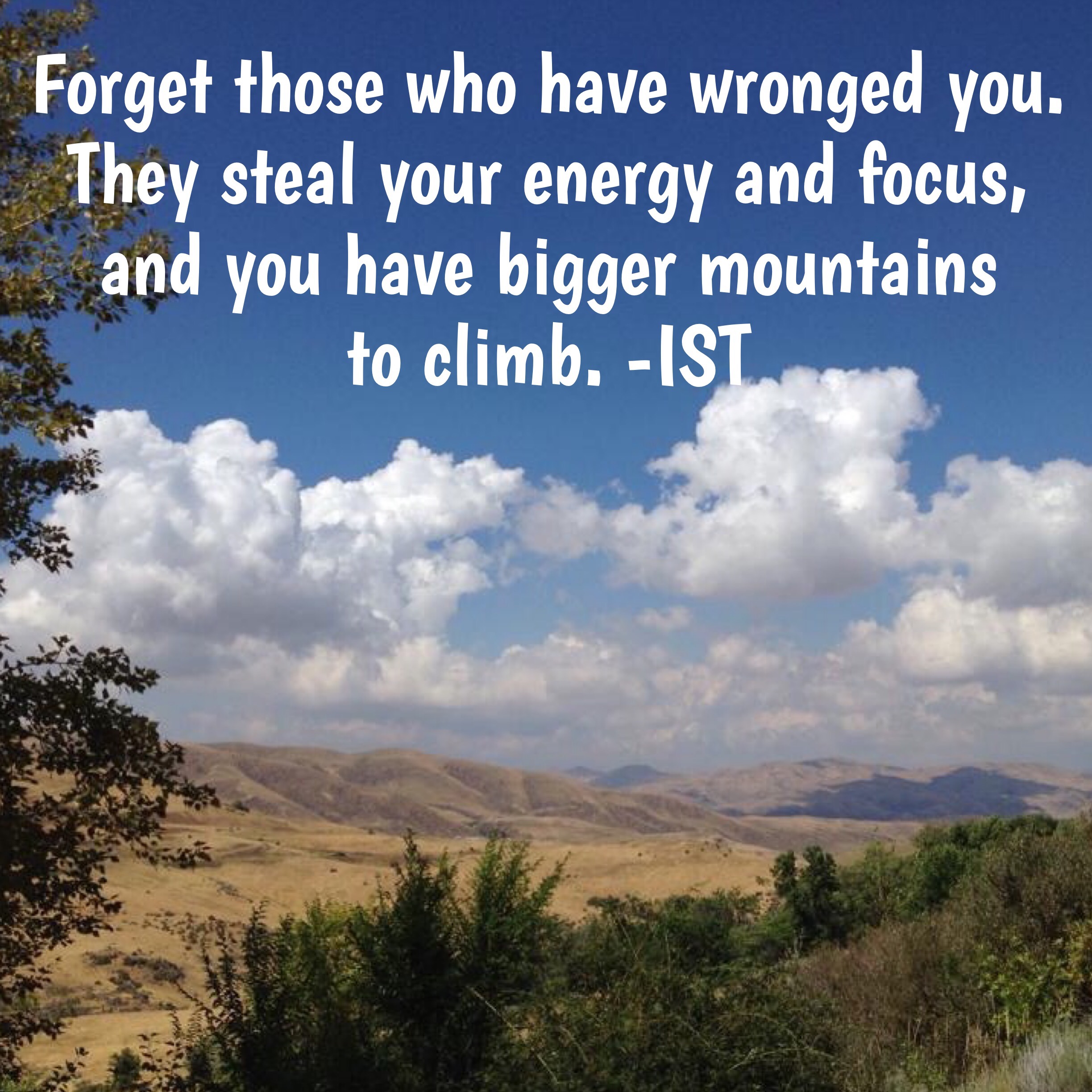 Bigger mountains to climb graphic