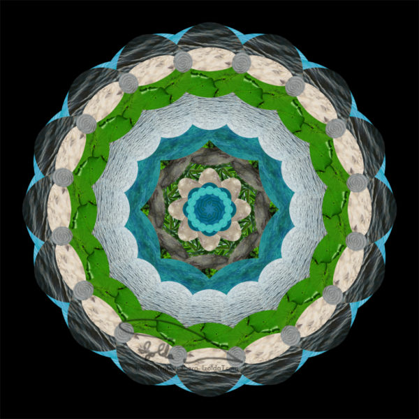 Earth water mandala art piece