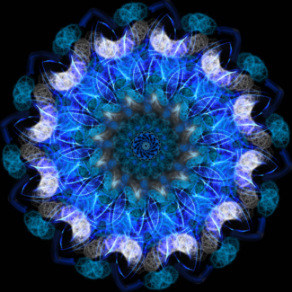 Blue Ice Mandala