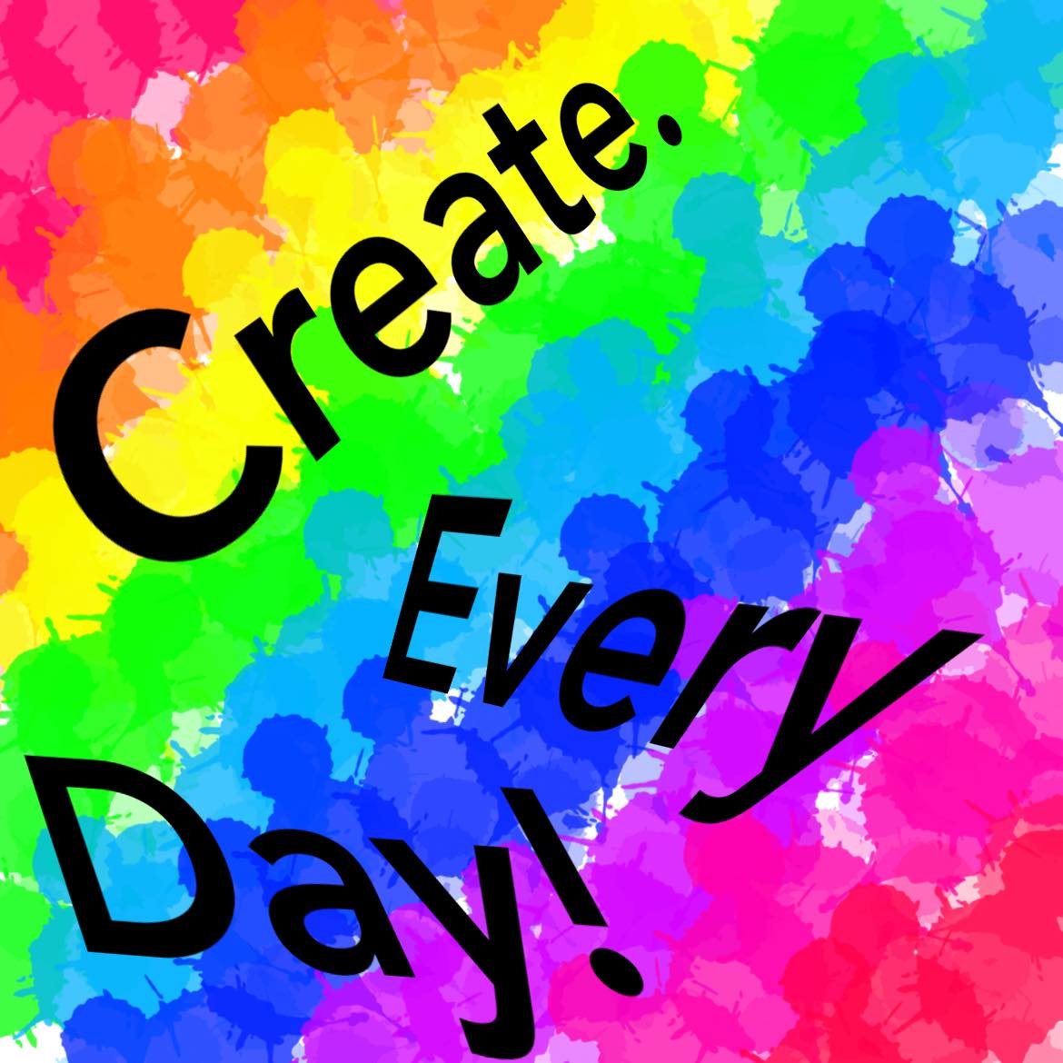 create every day words with rainbow