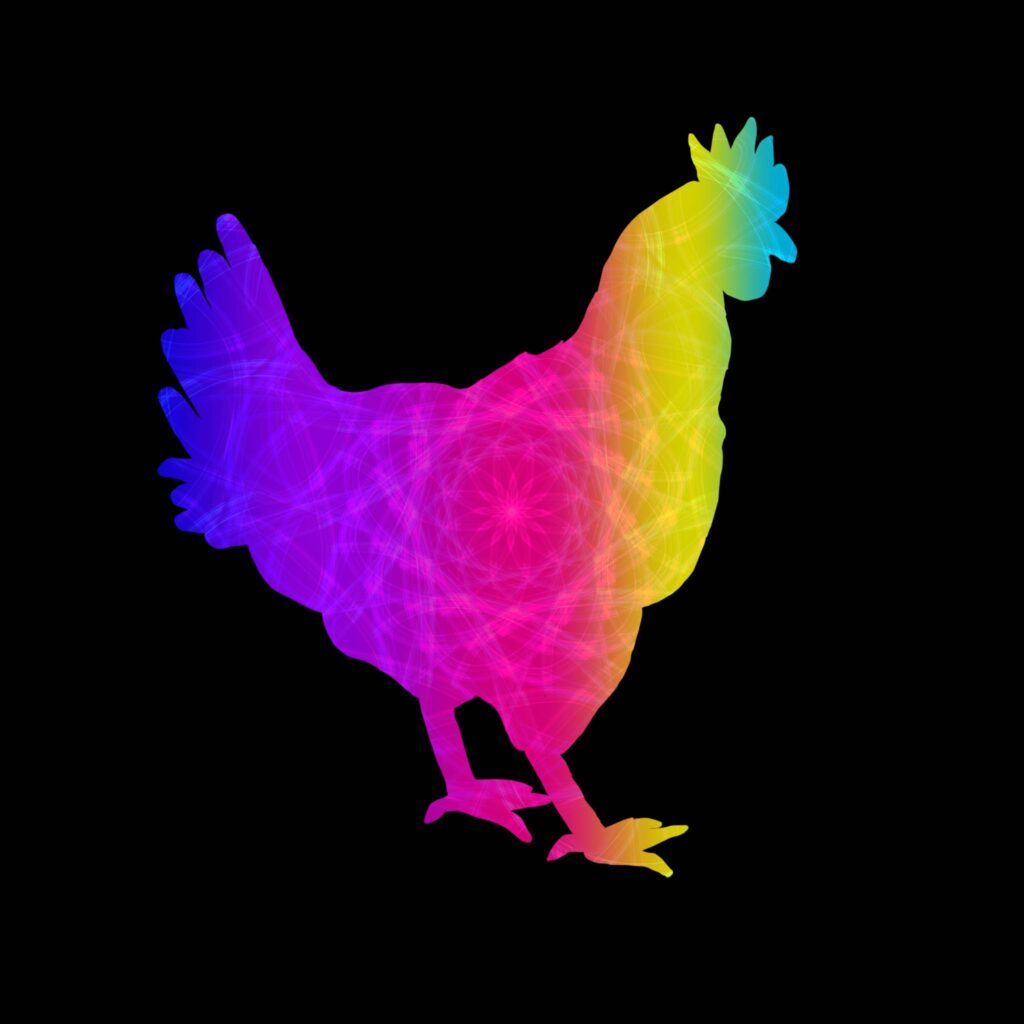chicken rainbow