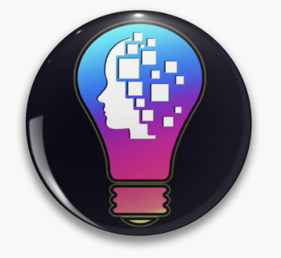 creative solutions button lightbulb logo