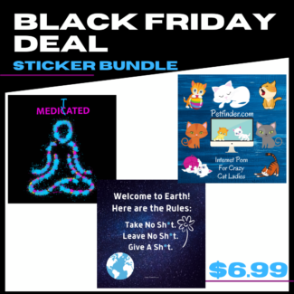 three stickers bundle black friday sale