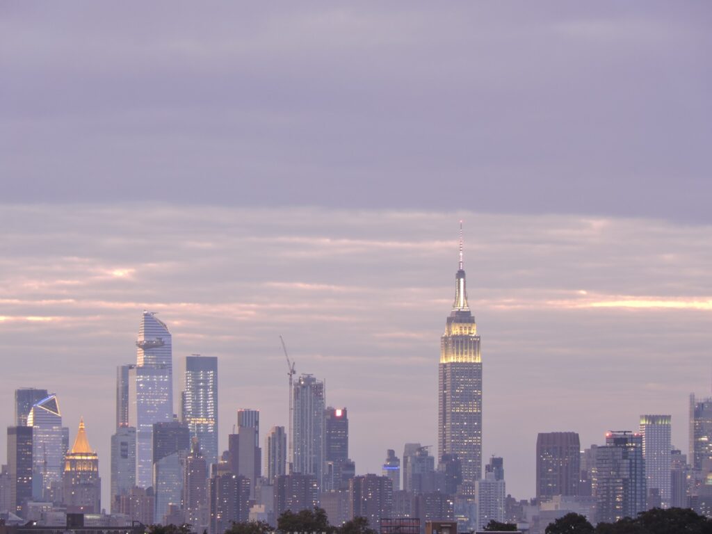 NYC skyline with empire state building